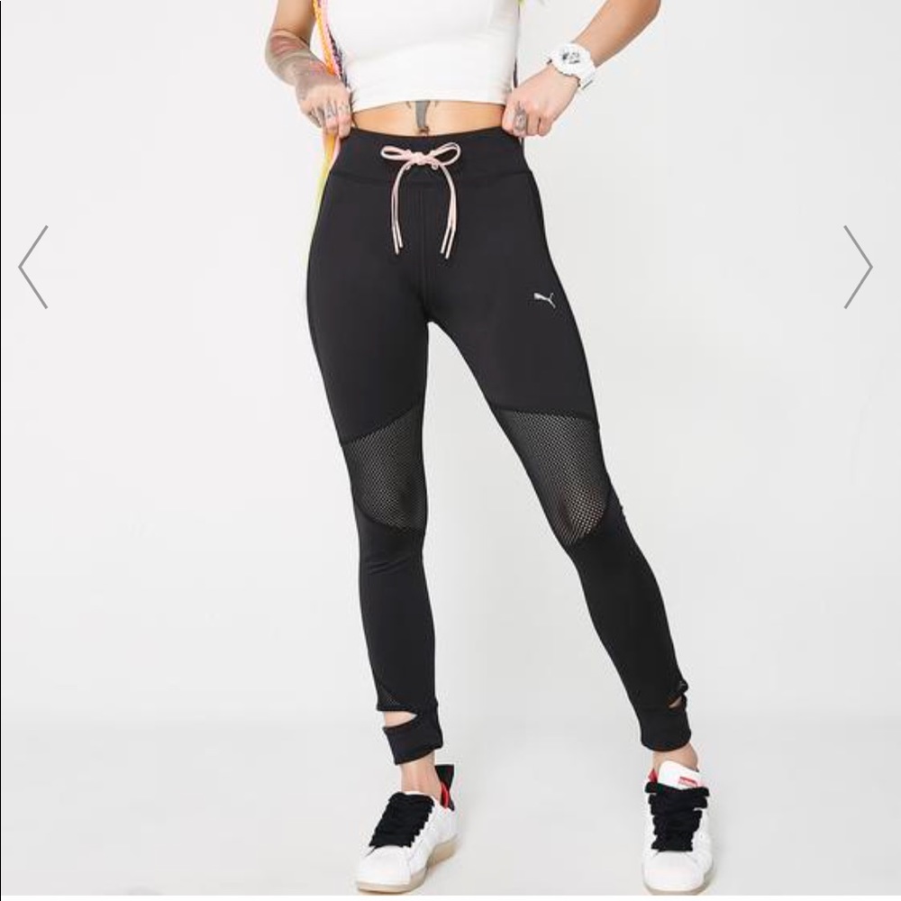 Puma Black & Pink En Pointe Leggings